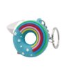 Wholesale PVC Cartoon Rainbow Donut Keychain