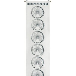 Moon Phase Gradient-White / 32.5x130cm