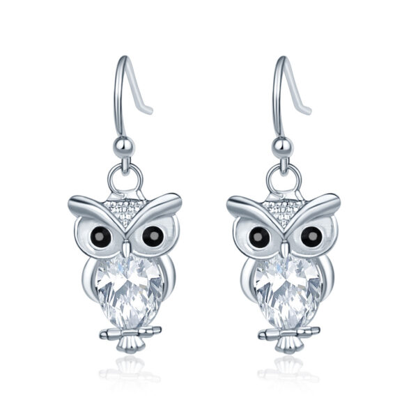 Wholesale Animal Series Owl Alloy Earrings