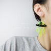 Wholesale Earrings Acrylic Halloween Funny Alien Fluorescent