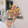 Wholesale Acrylic Quicksand Bottle Penguin Keychain