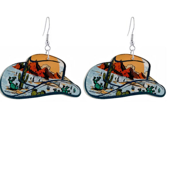 O1CN01ONN1MK1POBk7zPEi1_2213249061830-0-cib Wholesale Western Cowboy Hat Acrylic Earrings