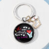 Wholesale Nurses Day Gift Color Printing Time Glass Round Plate Keychain