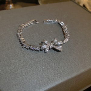 15# bracelet-Silver Bow stitching.