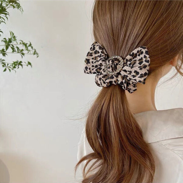 O1CN01ORXqXT2GNQUT759f4__2208809989003-0-cib Wholesale Leopard Print Bow Fabric Hair Tie