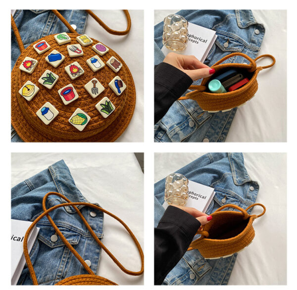 O1CN01OTBFM41wFNJSHV4XZ_2860346278-0-cib Wholesale Straw Woven Hat Shape Shoulder Bag