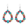 O1CN01OUUw2X2LDsKg1aJy0_2206398079659-0-cib Wholesale Alloy Colored Turquoise Geometric Shape Earrings