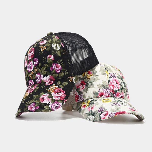 O1CN01OV3xtQ2AbGtHRT8Hb_2496528221-0-cib Wholesale Cotton Ethnic Flower Pattern Mosaic Mesh Baseball Cap