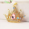 Wholesale Zinc Alloy Crown Crystal Car Keychain