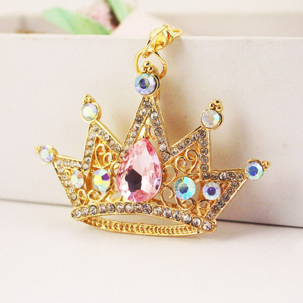 Wholesale Zinc Alloy Crown Crystal Car Keychain