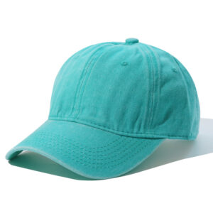 Washed baseball cap--mint green / Adjustable