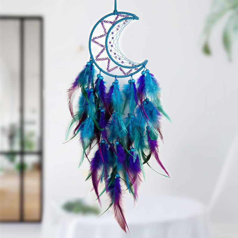 Wholesale eam Catcher Pendant Diy Hand-woven Feather Decorations