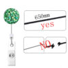 Wholesale Acrylic Sequin Easy Pull Button Keychain