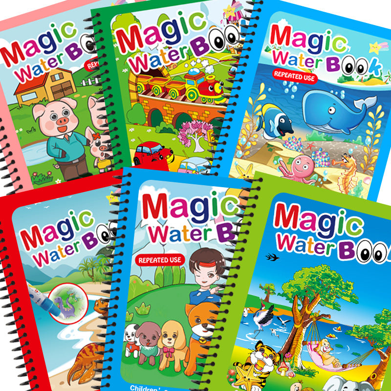 Wholesale Plastic Chilen's DIY Magical Water Magic Water Picture Book