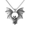 Wholesale Titanium Steel Men's Vintage Gothic Motorcycle Pendant Necklace
