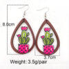 O1CN01OZJfx126rWSvamQxE_2209785017715-0-cib Wholesale Hollow Cactus Wooden Elk Mushroom Print Earrings