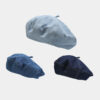 Wholesale Street Fashion All-match Denim Simple Solid Color Casual Art Newsboy Hat Beret