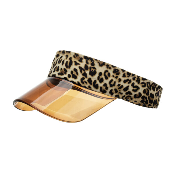 O1CN01OfRPWb1GDLd03Sk4D_2018910588-0-cib Wholesale Polyester Leopard Blank Hat Golf Hat Outdoor Sun Visor Hat