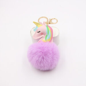Taro purple / Unicorn Pendant Keychain