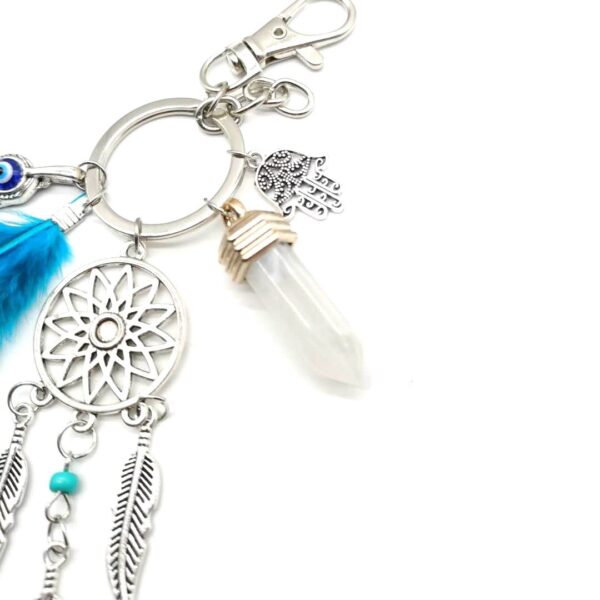 O1CN01Og1udO2Eh0TLvTPVO_971898775-0-cib-1 Wholesale Dream Catcher Feather Tassel Metal Keychain
