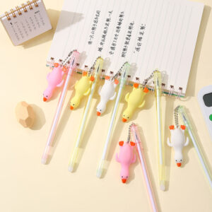 Wholesale Plastic Duck Pendant Erasable Gel Pen
