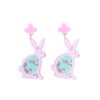 Wholesale Easter Egg Bunny Acrylic Print Earrings
