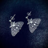 O1CN01OkBJ8n1EYkziiKAtL_2215129220364-0-cib Wholesale Gothic Silver Moth-alloy Earrings with Moon and Sun Pattern Alloy Earrings