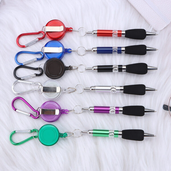 O1CN01OkZm6d2JfhOvVGHfH_3895819449-0-cib Wholesale Novel Metal Creative Portable Stretch Ballpoint Pen Mountaineering Pen Retractable