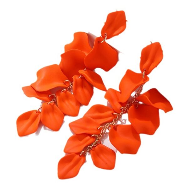 O1CN01OlN7JT1o5kCntNxkb_2200827845174-0-cib Wholesale Exaggerated Rose Petals and Leaves Long Earrings