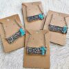Wholesale Vintage Square Turquoise Cactus Lightning Cross Cowboy Boots Necklace