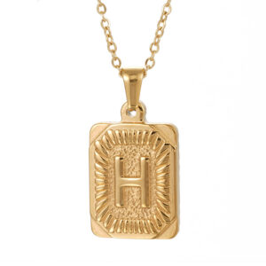 (with chain) gold H