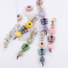 O1CN01OpIilq1NrNlaCWbur_2214899881623-0-cib Wholesale Cartoon Colorful Butterfly Silicone Beaded Lanyard Keychain