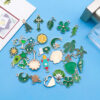 Wholesale Drip Oil Green Cartoon Plant Animal Alloy DIY Necklace Bracelet Pendant