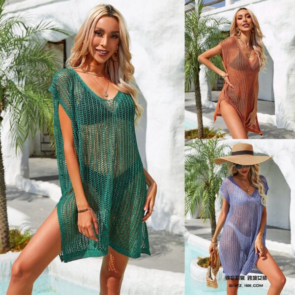 Wholesale Open Knit Cover Up Nylon Swimwear