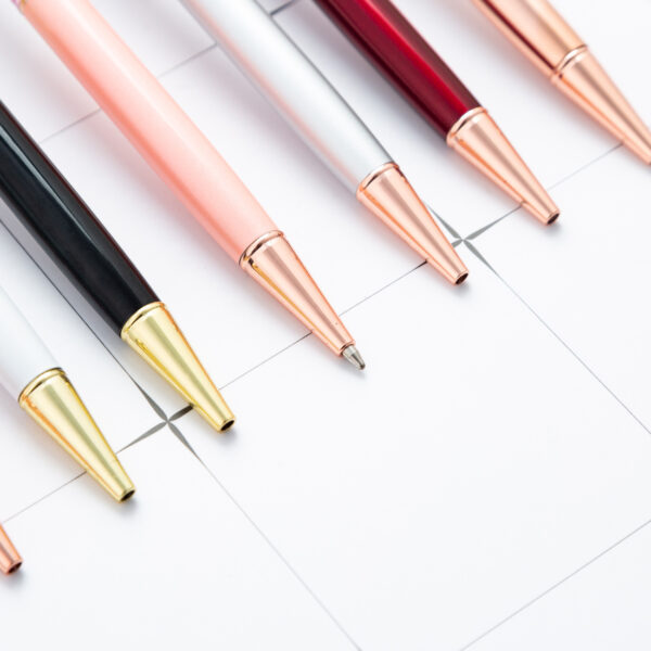Wholesale Diamond Quicksand Metal Ballpoint Pen