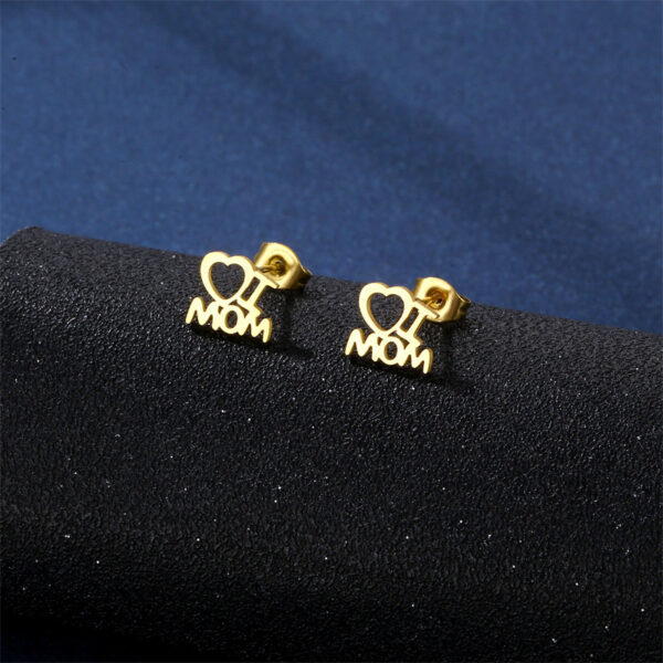 Wholesale Mother's Day Stainless Steel Earrings Jewelry Set