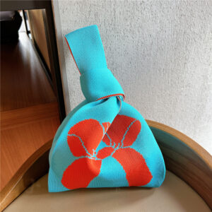 28 Bow Blue Orange / 21*33cm