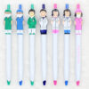 Wholesale Cartoon Plastic Doctor Nurse Pen Clip Ballpoint Pen