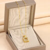 Wholesale Perfume Bottle Collarbone Stainless Steel Necklace