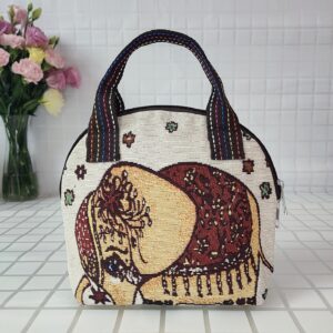 Red Elephant Shell Bag