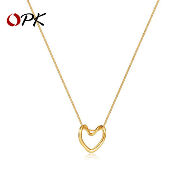O1CN01OvFBip1DXYNn19Q1d_948580226-0-cib Wholesale Hollow Love Titanium Steel Necklace Clavicle Chain