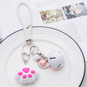 White + white rope + pink and white bell / 2 batches (flat ring)