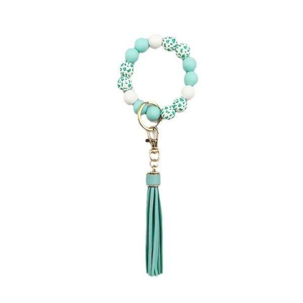O1CN01OwfBlI1tKvNbFtvjb_2207986825884-0-cib Wholesale Western Style Cow Grain Wood Beads Silicone Handmade Keychain Bag Key Accessories