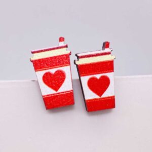 JE1199J / Wooden ear studs