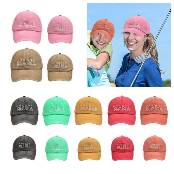 Wholesale Cotton Embroidered Letters MAMA MINI Parent-child Baseball Cap