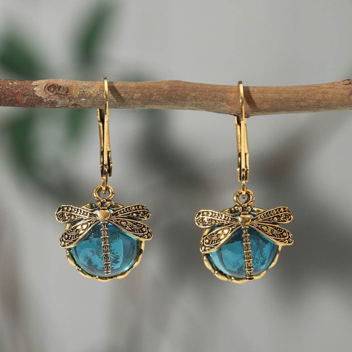 Wholesale Vintage agoy Green Bohemian Earrings