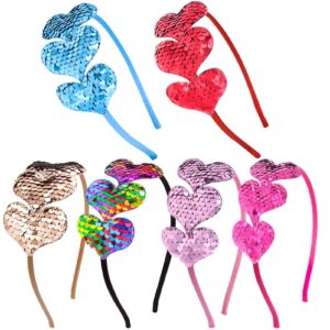 O1CN01OzGt8d1Xm0zhlhpnu__2000142965-0-cib Wholesale Valentine's Day Sequin Heart Headband Fabric Art