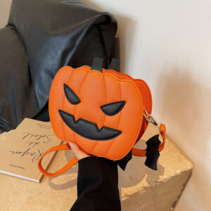 Wholesale Halloween-themed pumpkin handbag for women, shoulder bag/crossbody bag