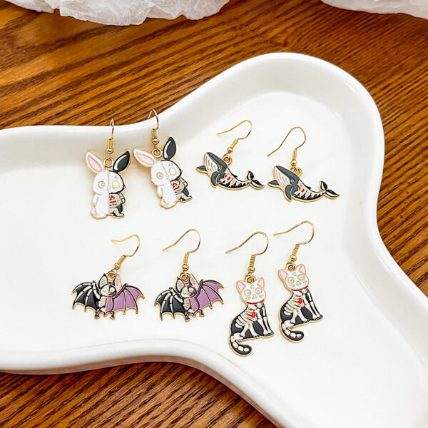 O1CN01P1TkW11onFdgcBjuo__2059265269-0-cib Wholesale Halloween Funny Animal Fashion Versatile Earrings