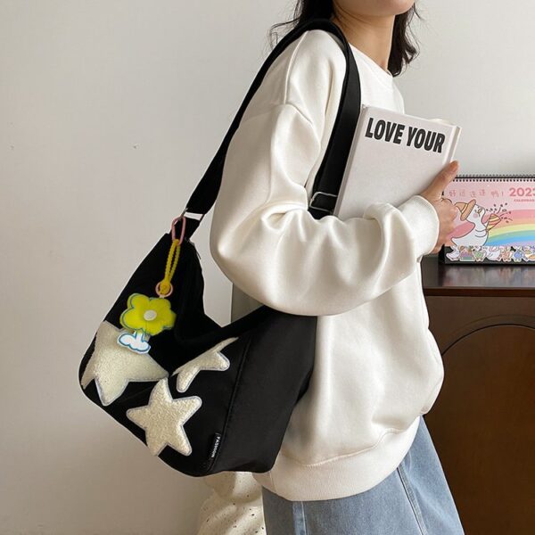 O1CN01P2zZPx2K6ibuYRDGZ_2727129508-0-cib Wholesale Oxford Cloth Cute Pentagram Messenger Bag